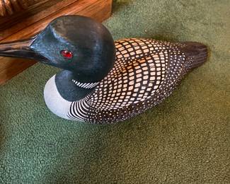 Commons Loon  Carved Painted By Steven D Lohrent 1990