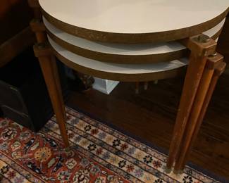 Mid Century Modern Stacking Round Tables