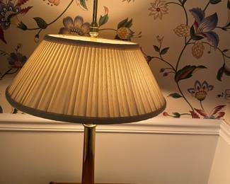 Vintage Brass Bouillotte Table Lamp