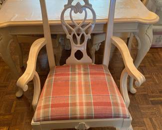 Richard Honquist Chippendale Style Arm Chair/4 Side Chairs Dining 