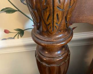 Mahogany Carved Rice Poster Bed