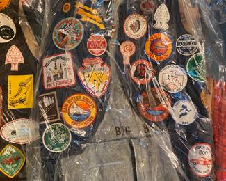 Vintage Cub/Boy Scout Vest with Patches.