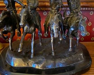 "Coming Thru the Rye" Cast Bronze Sculpture, Frederic Remington 