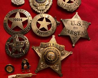 Vintage US MARSHALL, Badges