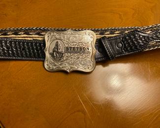 Sterling Silver Stetson Belt Buckle