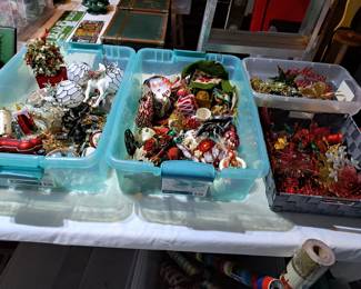 GLASS AND GLITTER ORNAMANTS