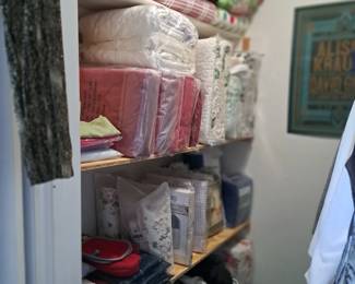 LOTS OF NEW SHEETS, PILLOW CASES, BLANKETS, QUILTS