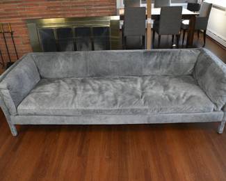 Restoration Hardware Suede Sofa