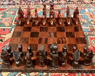 Carved Chess Set