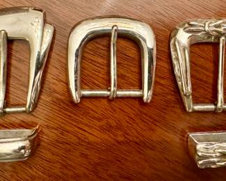 Cole Haan Sterling Silver Belt Buckles