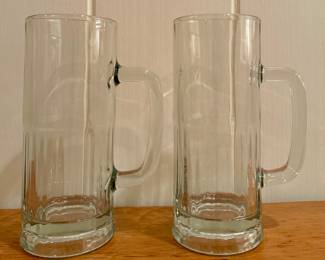 (2) Libby Glass Beer Mugs