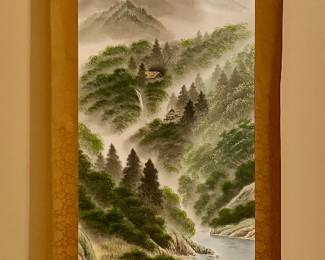 Japanese Hanging Scroll, Signed