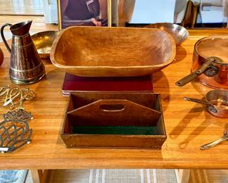 Copper Pans, Pitchers & Trivets