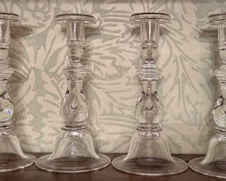 Steuben Glass Candlesticks