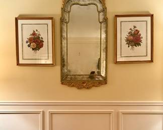 Gold Gilt & Antiqued Mirror