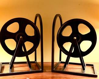 Authentic Film Reel Bookends