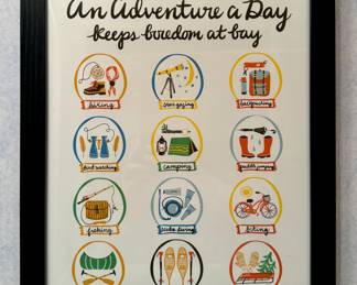 An Adventure a Day...Framed Print