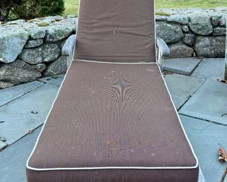 (2) Frontgate Adjustable Teak Lounge Chairs