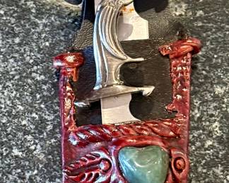 Knives with Wolf Handle