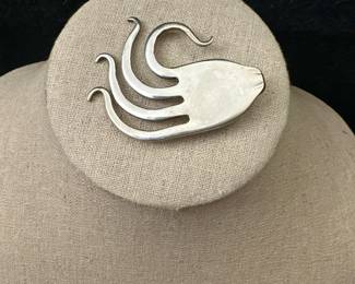 Sterling Silver Fork Pin