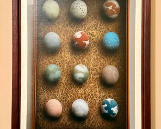 Darling "Box of Eggs," Signed James Carter -- Acrylic on Board