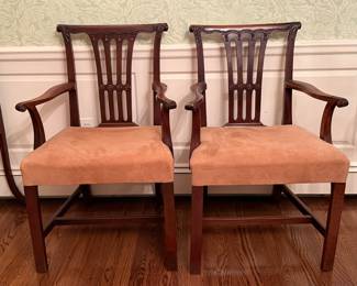 (2) Carved Armchairs