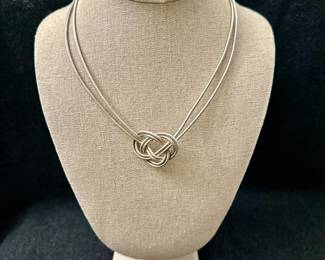Sterling Silver Knot Necklace