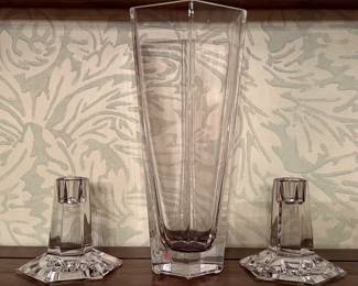 Tiffany & Co. Vase & Candlesticks