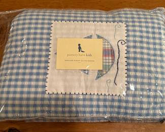 Pottery Barn Kids Seersucker Nursery Quilt