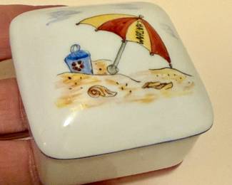 Hand Painted Trinket Box