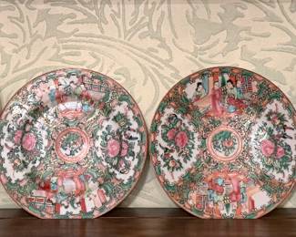Vintage Rose Medallion Plates