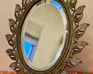 Antique Victorian Mirror with Beveled Glass