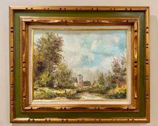 Landscape Oil on Canvas, Signed