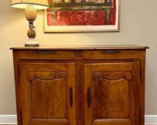 19th C. French Pearwood Buffet, Loire Valley