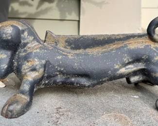 Vintage Cast Iron Dachshund Boot Scraper