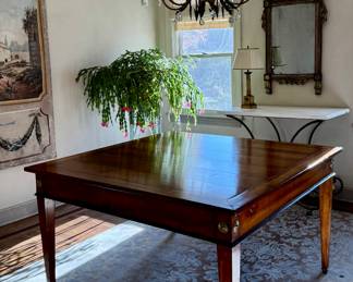 Extendable Dining Table (51x51 with 2 leaves) New York Design Center - French Walnut