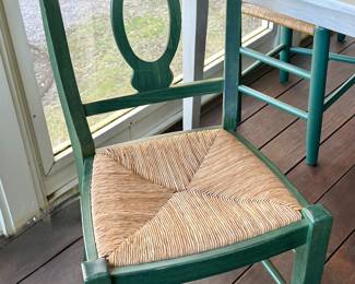 (2) Pottery Barn Caned Chairs