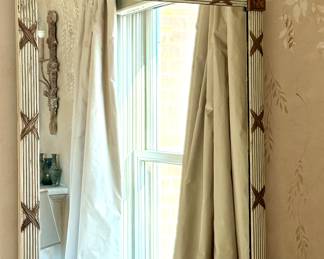 Mirror with Fleur de Lis Finial