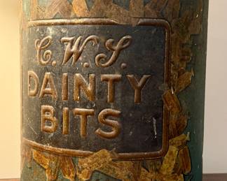 Antique Dainty Bits Toffee Can