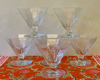 (6) Vintage Dessert Glasses