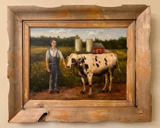 "The Farmer" Oil on Canvas