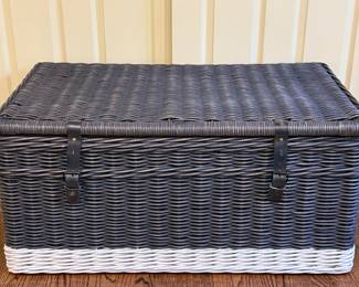 Wicker Storage Trunk