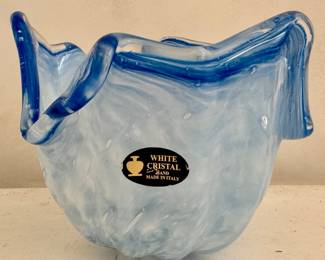White Cristal (Murano Glass) Bowl