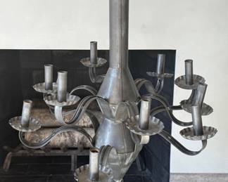 Hand Made Tin Chandelier