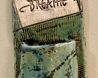 "Breathe" Wall Pocket