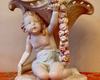 Antique Cherub with Shell