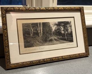"A Mountain Drive" signed lower right, photograph