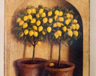 "Lemon Trees" Stretched Canvas Print