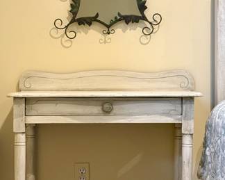 Antique Painted Pine Side Table