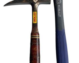 Kobalt Mallet and Estwing Rock Pick 